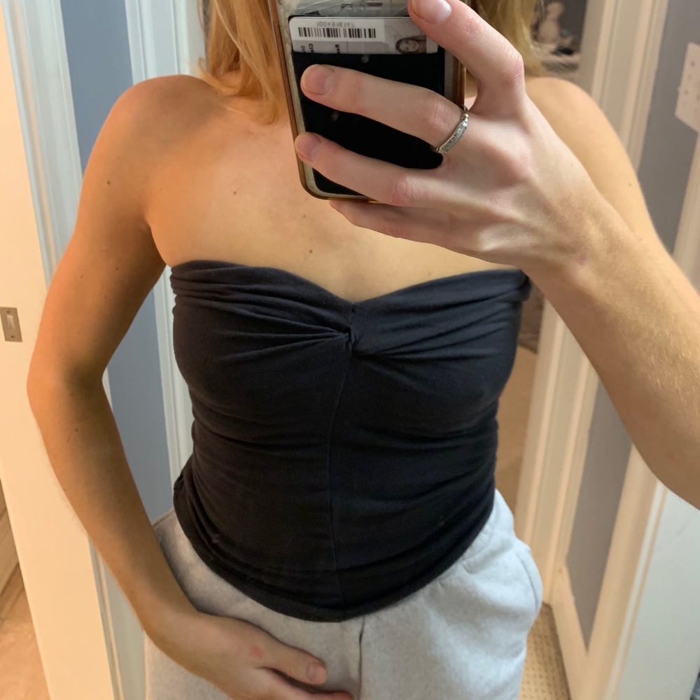 Grey tube top